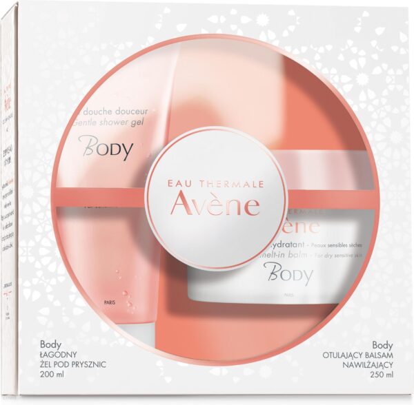 Avene Body Balsam Nawilżający 250Ml + Żel Pod Prysznic 200Ml
