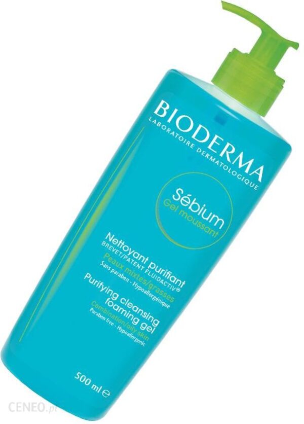 Bioderma Sebium Moussant Gel Antybakteryjny żel do mycia twarzy 500ml