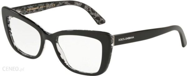 Dolce & Gabbana z nadrukiem DG 3308 Czarny
