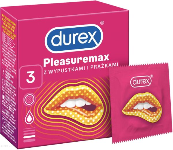 Durex prezerwatywy Pleasuremax 3 szt.