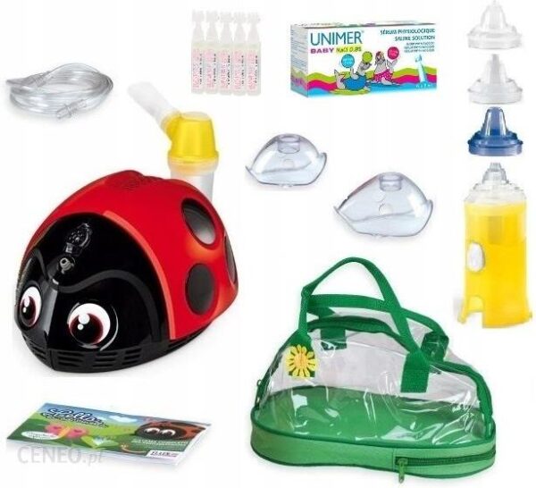 FLAEM Lella la Coccinella Inhalator dla dzieci Przyjaciółka nebulizacji Biedronka