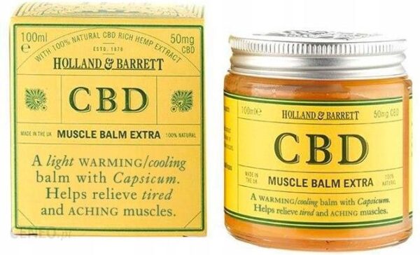 Holland & Barrett CBD Muscle Balm Extra!! balsam na ból mięśni 100ml