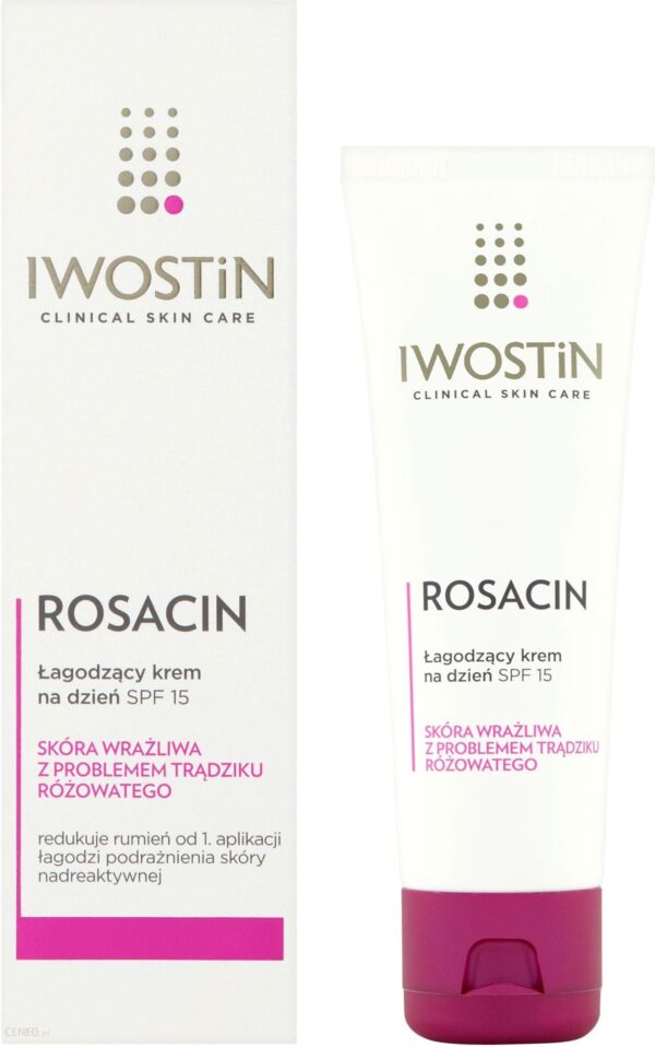 Iwostin Rosacin Krem na dzień łagodzący skórę z trądzikiem różowatym SPF15 40ml