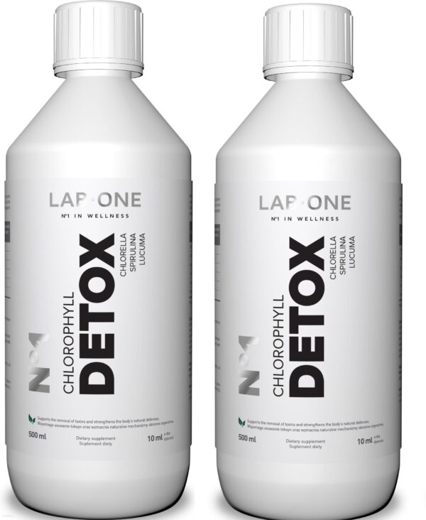 Lab One N1 Chlorophyll Detox Detoksykacja I Dotlenienie Organizmu 2X500Ml