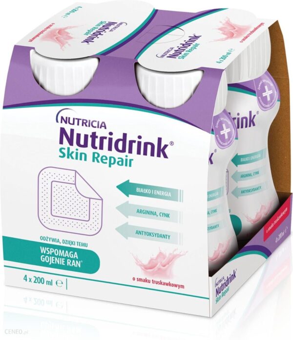 Nutridrink Skin Repair truskawka 4x200ml