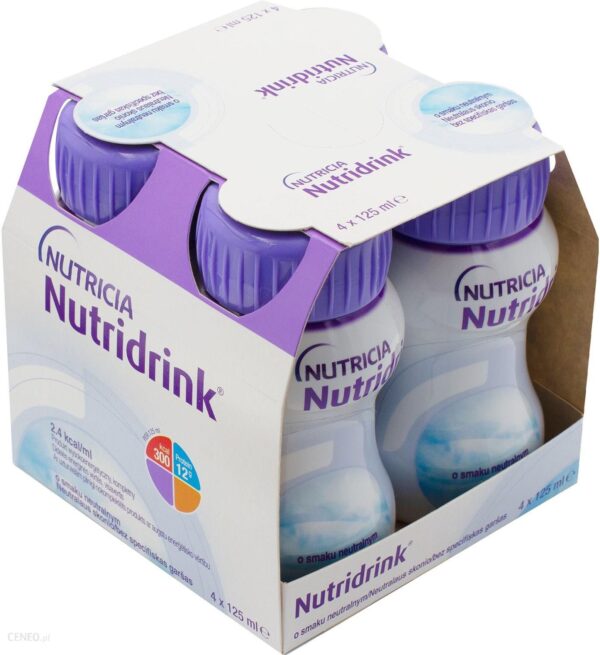 Nutridrink Standard preparat odżywczy smak neutralny 4X125ml