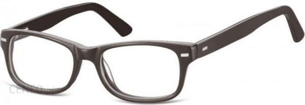 OKULARY DZIECIĘCE ZERÓWKI NERDY AK49F SZARE