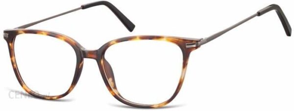 OPRAWKI ZERÓWKI KOREKCYJNE NERDY UNISEX SUNOPTIC AC26A BURSZTYNOWE