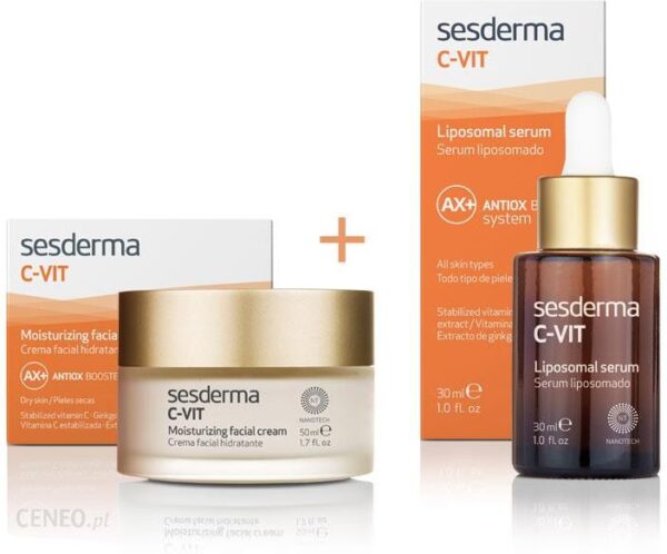 Sesderma C-VIT Krem nawilżający 50ml + Serum liposomowe 30ml