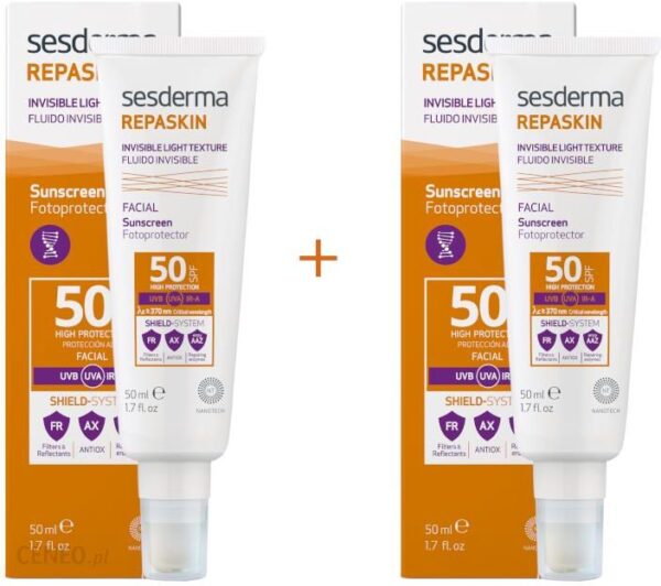 Sesderma Repaskin Invisible SPF50 Liposomowy fotoprotektor do twarzy
