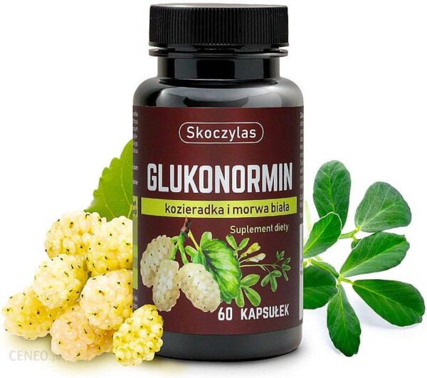 SKOCZYLAS GLUKONORMIN Kozieradka Morwa Biała Kora Cynamonowca Kwercetyna 60 kaps.