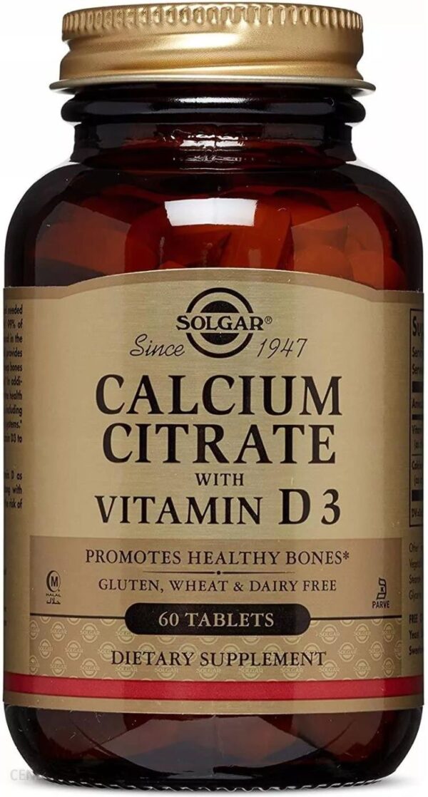 Solgar Calcium Cirate+Vitamin D3 60tabl.