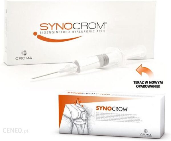 Synocrom 10 mg/ml (1 %) hialuronianu sodu 1 ampułko-strzykawka 2ml