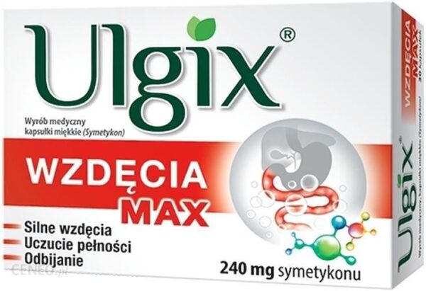 Ulgix Wzdęcia Max 30 kapsułek