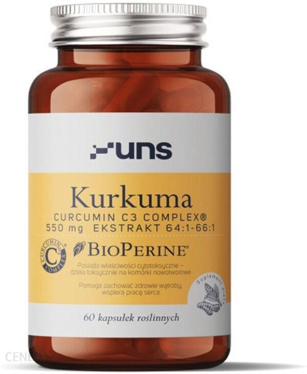 UNS Kurkuma 550mg Ekstrakt 64:1-66:1 60vegcaps